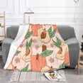 thumbnail image 2 of XMXT Flannel Throw Blanket for Couch, Cartoon Pink Peaches Bed Sofa Decor Blankets for Home Bedroom, 40 x 30 inches, 2 of 9