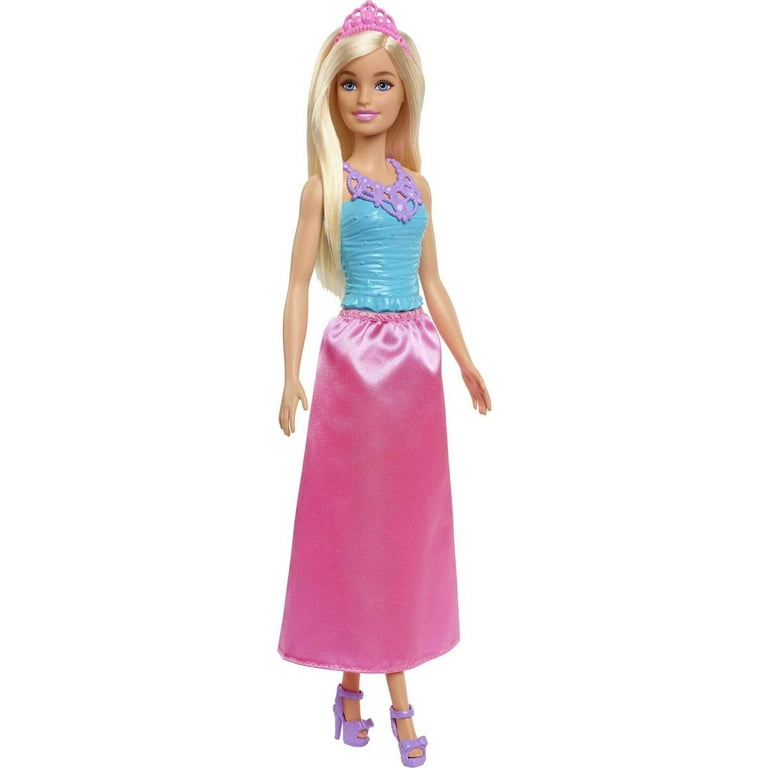 Barbie Dreamtopia Doll Blonde with Pink Skirt, Shoes & Tiara - Walmart.com