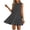 A124 Black, variant on Polka Dot Mini Dress for Women Crewneck Sleeveless Elegant Tiered Hem Summer Sundress Breathable A Line Flowy Beach Vacation Dresses XXL