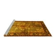 thumbnail image 2 of Ahgly Company Machine Washable Indoor Square Persian Yellow Traditional Area Rugs, 7' Square, 2 of 4