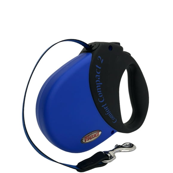 Correa retráctil para perro con cinta de 5 metros color azul Flexi Flexi Comfort Compact 2