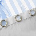 thumbnail image 4 of Manfei Blue Ribbon Bow Tie Blackout Curtains Set of 2 (52x84 Each),Alphabet L Pattern Curtain, 4 of 6