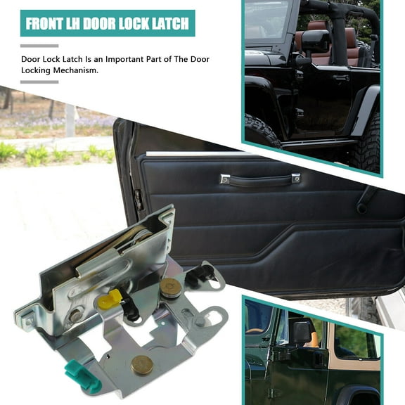 Pair Metal 1/2 Door Lock Latch Set for 87-95 Jeep Wrangler 55074951 55074950