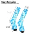 thumbnail image 2 of Rateoe Light blue flash Pattern Women’s Knee High Crew Socks,Trouser Socks, – Comfortable, Breathable, Moisture-Wicking and Soft, 2 of 6