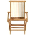 thumbnail image 6 of vidaXL 2/3x Solid Teak Wood Folding Chairs Garden Outdoor Wooden Furniture, 6 of 8
