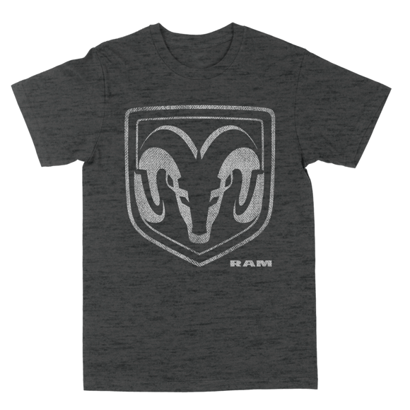 RAM RAM Logo Dis Dark-Heather 2X-Large T-Shirt