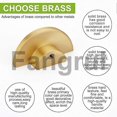 thumbnail image 5 of For 5 Pack Brass Dresser Drawer Pulls Kitchen Cabinet Knobs And Handles, 5 of 5