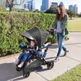 thumbnail image 5 of Baby Trend Sit N' Stand 5-in-1 Collapsible Kids Shopper Stroller with Shaded Canopy Visor, Extendable Storage Basket, and 2 Cup Holders, Stormy, 5 of 5