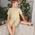 thumbnail image 4 of Fotbe Peanuts3 Pijama Estampada de 2 Piezas para Niños – Ropa de Dormir de Manga Corta Cómoda para Niños y Niñas, Camiseta y Shorts de Algodón-3X-Large, 4 of 6