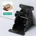 thumbnail image 4 of TIERPOP 4Pcs Self-Lock Hinge 90 Degrees Folding Table Extension Bracket Furniture Hardware for Tables Workbenchs, 4 of 13