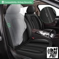 thumbnail image 3 of JIAMAOXIN Car 5-Seat Covers Front & Rear Full Set Faux Leather Universal SUV Sedan Seat Cushion Protector Waterproof, 3 of 5