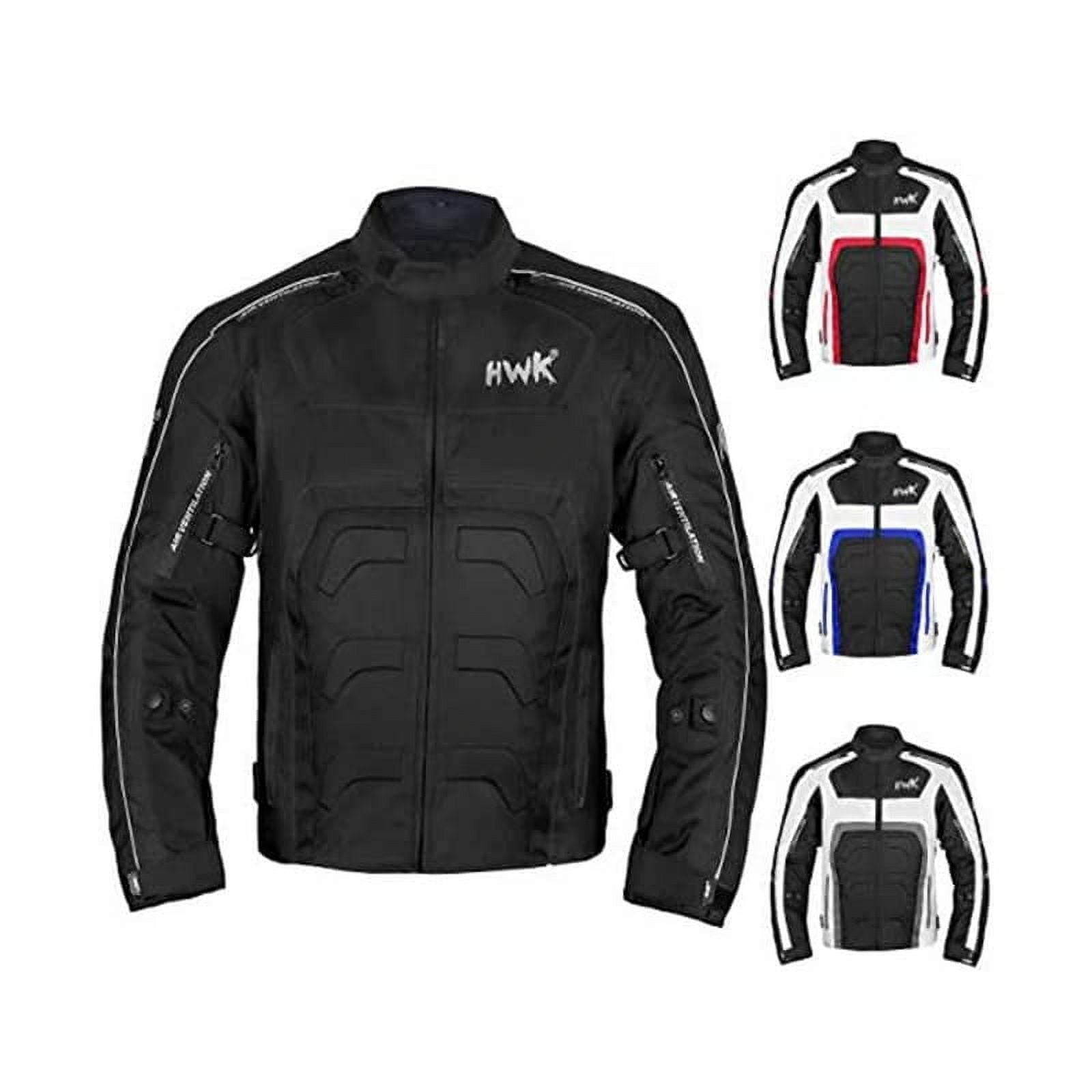 HWK Spyder Motorcycle Jacket for Men with Weather Resistant HWK Spyder Motorcycle Jacket for Men with Weather Resistant