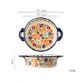 thumbnail image 2 of Handle Plate Ceramic Oven Plate Vintage Tableware Household Salad Plate That High Temperature Resistant Baking Dish, 2 of 3