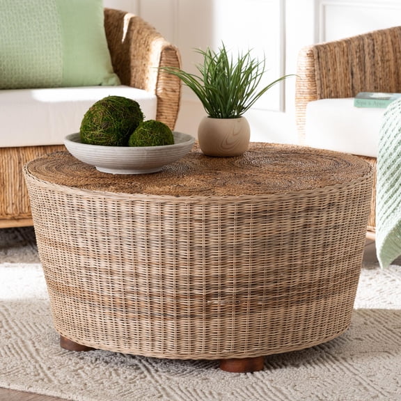 bali & pari Hosanna Boho Coffee Table, Natural Brown