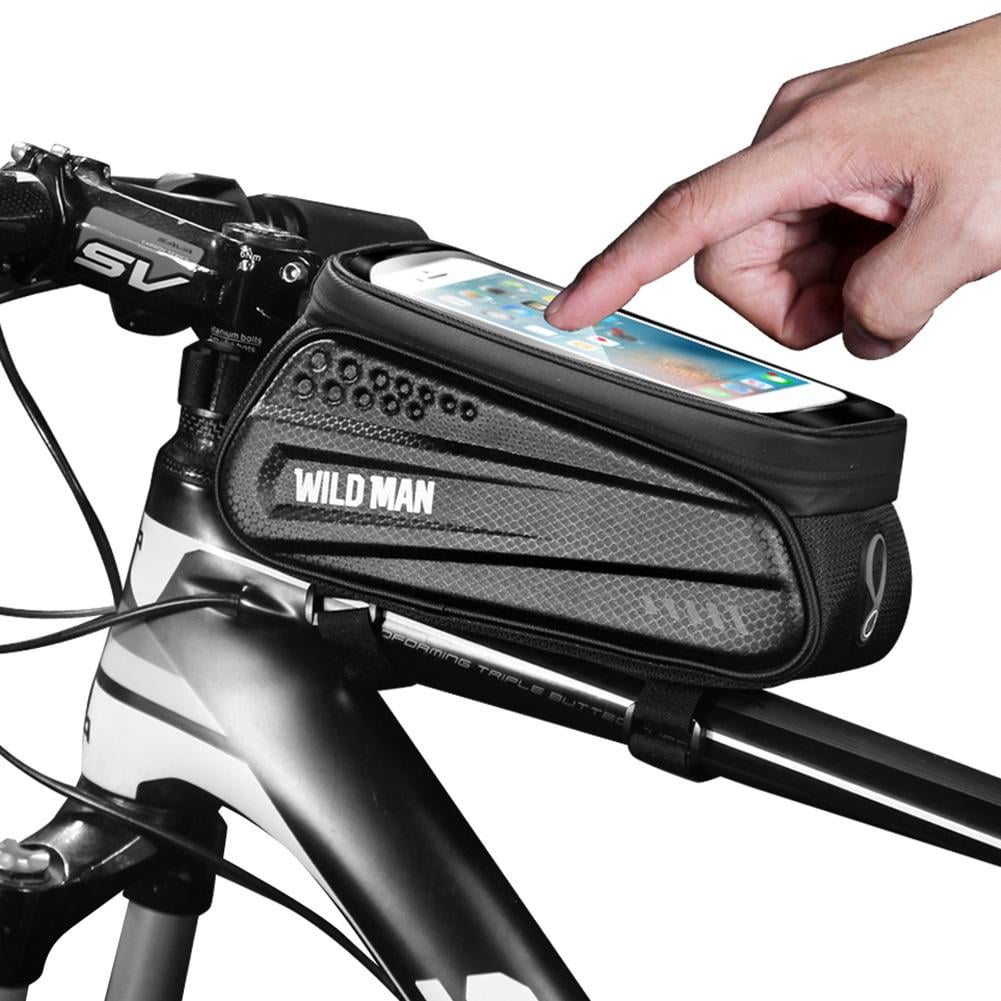 WILDMAN Front Frame Waterproof Bike Bag Bicycle Cycling Top Tube Pouch Phone Bag