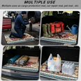 thumbnail image 3 of COEQINE Cargo Mat for SUV, All Weather Washable Trunk Protection Stylish Dog Seat Cover Auto Interior Accessories for Dogs Cats, 29" x 39", Aztec Eagle American Flag Blue, 3 of 7