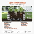 thumbnail image 4 of 6x3x1 ft Metal Raised Garden Bed, Galvanized Outdoor Planter Box with Open Bottom, Silver, 4 of 5