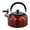 Red, variant on Stylish Whistling Kettle 3L Stainless Steel For Gas Electric Induction