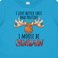 thumbnail image 4 of Inktastic I Love Butter Tarts and Poutine I Moose Be Canadian Pun Boys or Girls Baby T-Shirt, 4 of 5