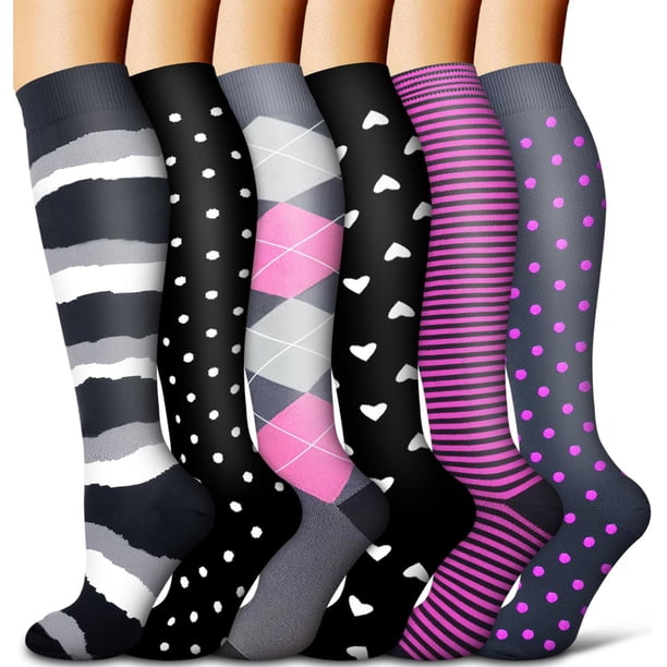 Calcetines de compresión COOLOVER Copper para mujer y hombre (6 pares)