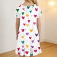 thumbnail image 6 of HAOTAGS Girls Sleepwear Dress, Flowy Ruffles Puff Short Sleeve Cute Prints Summer Casual Home Dress Multicolor Size 12, 6 of 9