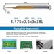 thumbnail image 2 of Set of 10 Titanium Carbide Engraving Bits 3.175mm x 0.5mm x 3mm, 2 of 4