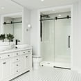 thumbnail image 6 of Vigo Vg6044cl6076 Elan Cass 76" High X 60" Wide Sliding Frameless Shower Door - Stainless, 6 of 7