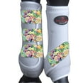 thumbnail image 2 of Large Hilason Horse Medicine Sports Boots Front Leg White Blooming Cactus, 2 of 3