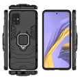 thumbnail image 4 of Dteck Case For Samsung Galaxy A71 5G (6.7 inches),Shockproof Rugged Rubber Ring Holder Case Hybrid Hard PC Back Protective Kickstand Cover,Black, 4 of 6