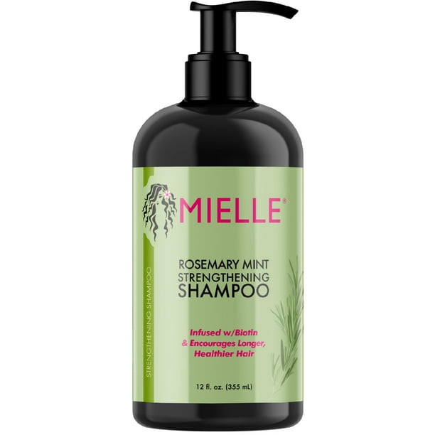 Champú Mielle Organics Fortalecedor con menta y romero 350 ml