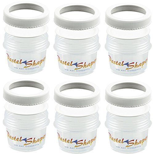 Pastel Shaper Set Of 6 Jars