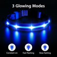 thumbnail image 2 of Light Up Dog Collar For The Dark, Led Dog Collar Usb Rechargeable Waterproof With 3 Flashing Modes, Super Bright Flashing Adjustable Dog Collar For, 2 of 5