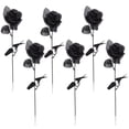 thumbnail image 3 of Rosas de simulación flores falsas flores de simulación de boda negras flores de decoración interior, 3 of 5