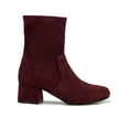 thumbnail image 2 of Kenneth Cole Reaction Womens Road Stretch Faux Suede Block Heel Ankle Boots, 2 of 3