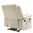 thumbnail image 5 of Power Lift Recliner Chair for Elderly, Recliners with Adjustable Massage and Heating Function,Sofa Corduroy Fabric Recliner Chair with Infinite Position for Living Room,Beige, 5 of 13