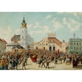 thumbnail image 3 of Klemens Bąkowski 24x18 Black Modern Framed Museum Art Print Titled - Lajkonik in the Main Market Square in Krakow (1900), 3 of 5