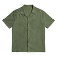 thumbnail image 3 of Maean Mens Big and Tall Shirts Short Sleeve Button down Shirt Summer Beach Tshirts with Pockets, 3 of 7