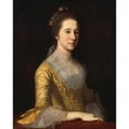 thumbnail image 3 of Charles Willson Peale 12x14 Black Modern Framed Museum Art Print Titled - Margaret Strachan (Mrs. Thomas Harwood) (ca. 1771), 3 of 5