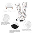thumbnail image 4 of Picia Women Crew Soft Moisture-wicking Socks Various Rooster Pattern Design Cotton Socks, One Size fit All, 4 of 9