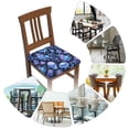 thumbnail image 7 of Fuzoiu Skull blue crystal flower Print Square Cushion Cover,Couch Cushion Covers, Stretch Seat Slipcover for Dining Chairs, Banquets, and Home Decor-Six Piece, 7 of 7