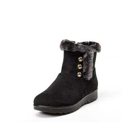 

Lacyhop Womens Winter Warm Boots Casual Comfort Booties US 4-10