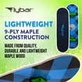 thumbnail image 3 of Flybar Complete Skateboard for Beginners – 31 Inch Kids Skateboard, Maple Wood Concave Double Kick Skateboard Deck, Lightweight, Non-Slip, for Boys and Girls, Ages 6 and Up, 3 of 6