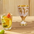 thumbnail image 6 of jicheng Vintage Medieval Goblet Engraved Zinc Alloy Vintage Handcraft Metal Cup gold white, 6 of 9