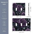 thumbnail image 2 of Yayeee Toggle Light Switch Wall Plate 2-Gang 4.56"x4.48" Decorative Outlet Cover, Roses and Pearls, 2 of 7
