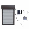 thumbnail image 2 of Rolling Curtain Chicken House Door, Automatic Chicken Coop Door Rustproof Solar Powerd Brown Multifunction With LED Display Controller For Poultry For Duck, 2 of 7