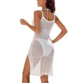 thumbnail image 4 of Fortune Robe de Plage Ajustée pour Femme en Crochet, Sans Manches, Ajourée, Unie, Fendue, 4 of 7