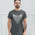 thumbnail image 3 of Tee Hunt Gothic Firefighter Emblem T-shirt Courage Honor Sacrifice Men's Tee, Charcoal, 4X-Large, 3 of 5