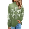 thumbnail image 1 of Zhanying Christmas Sweater Chandail Col Rond Imprimé pour Femmes Costume Elf, 1 of 6