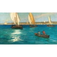 thumbnail image 2 of Pietro Fragiacomo 18x12 Gold Ornate Wood Frame and Double Matted Museum Art Print Titled - The Gulf of Trieste, 2 of 4