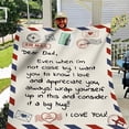 thumbnail image 1 of LHSHID to My Mom Gift Blanket from Daughter Son I Love You Dear Mom Air Mail Letter Printed Blanket Throw for Christmas Birthday Mother Day''s Soft Bed Flannel Blanket 30x40in, 1 of 6